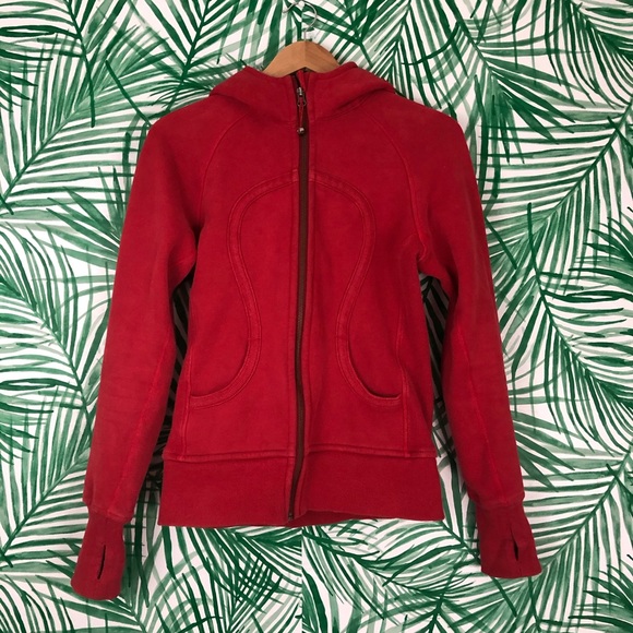 lululemon red zip up